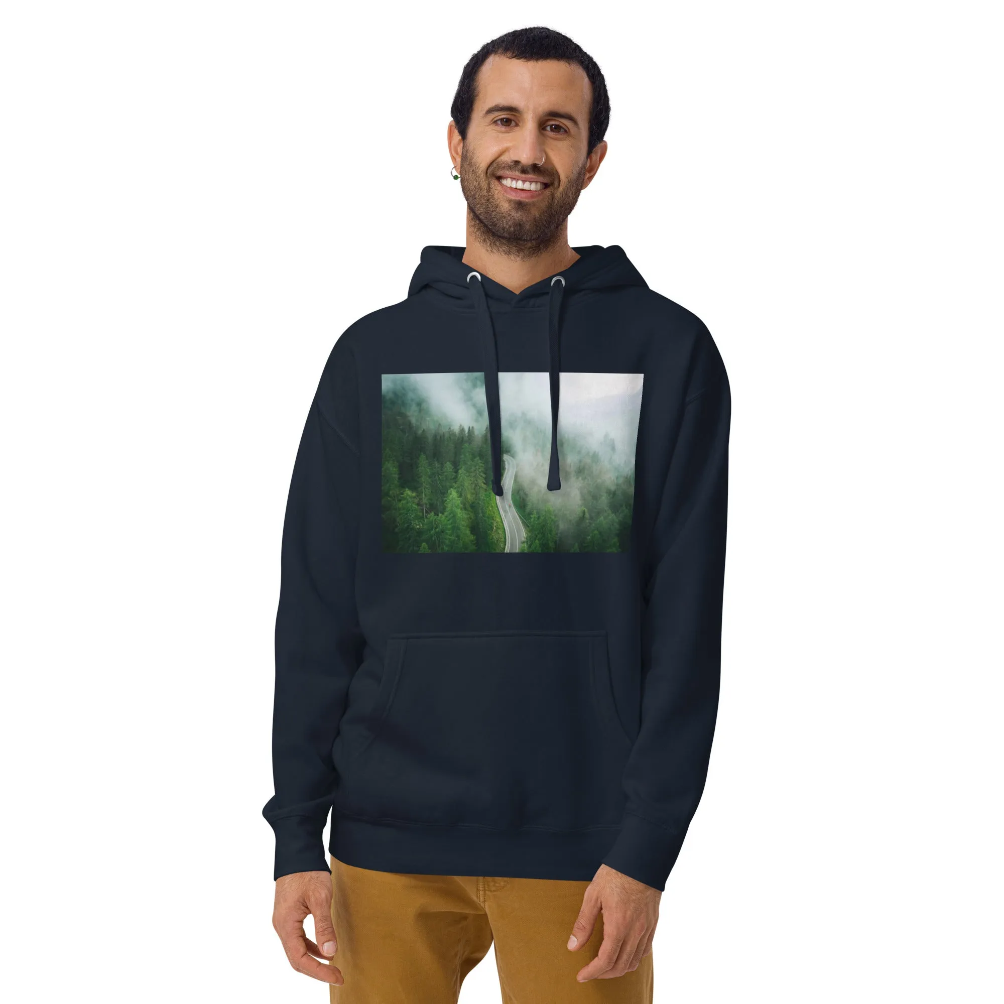 Hoodie Mens Designer (Hoodies Mens - Nature Forest 0019)