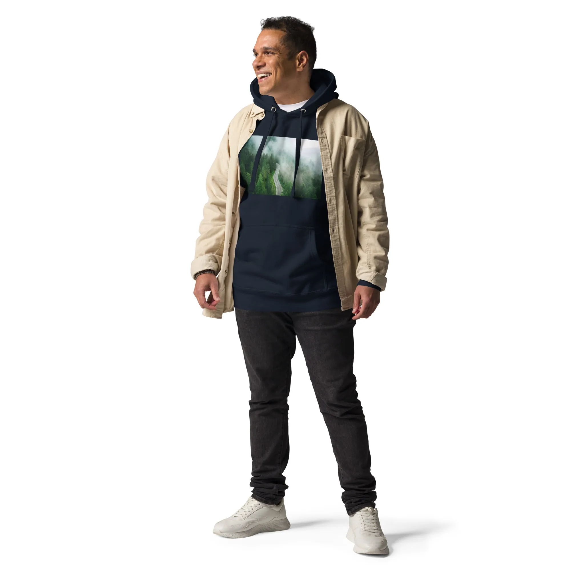 Hoodie Mens Designer (Hoodies Mens - Nature Forest 0019)