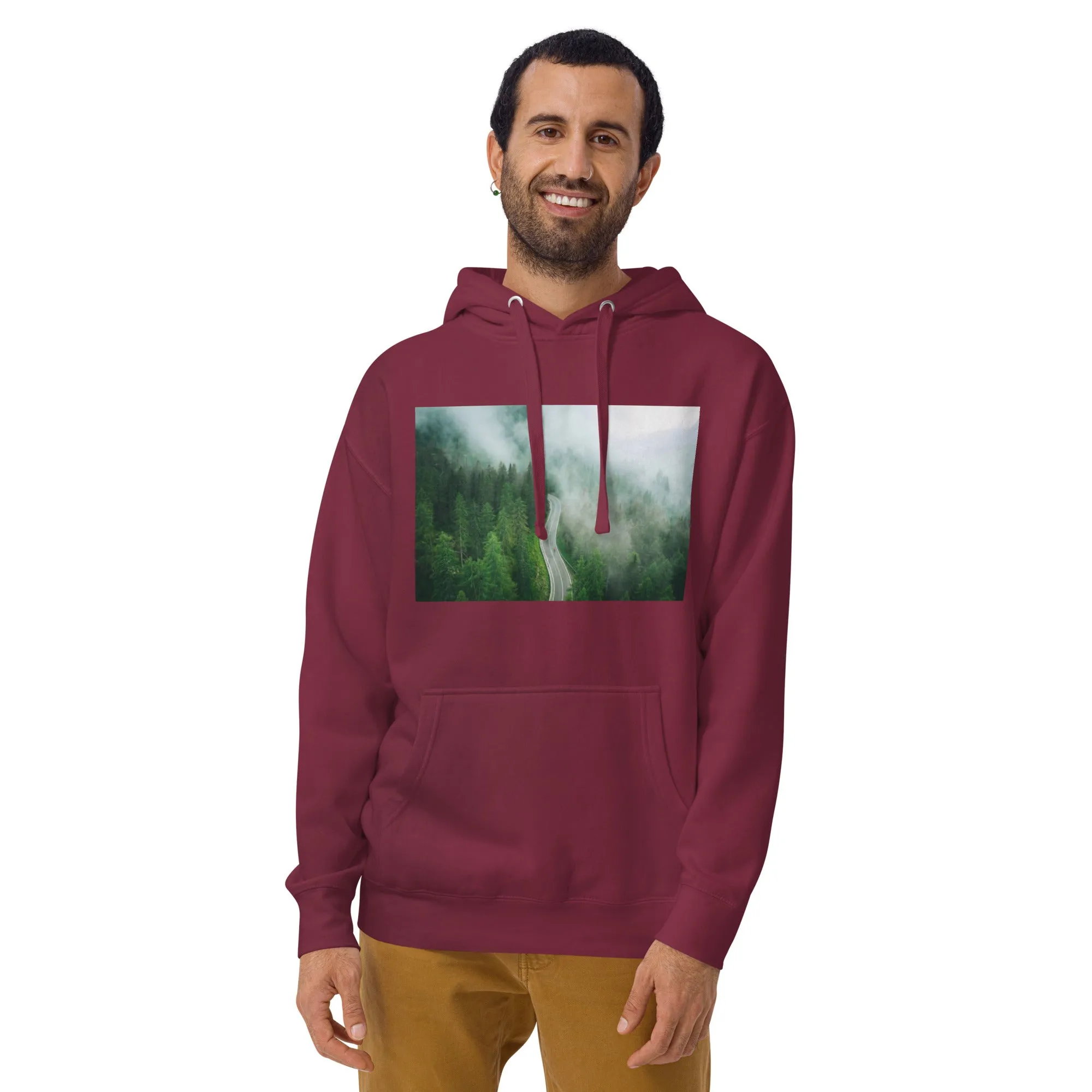 Hoodie Mens Designer (Hoodies Mens - Nature Forest 0019)