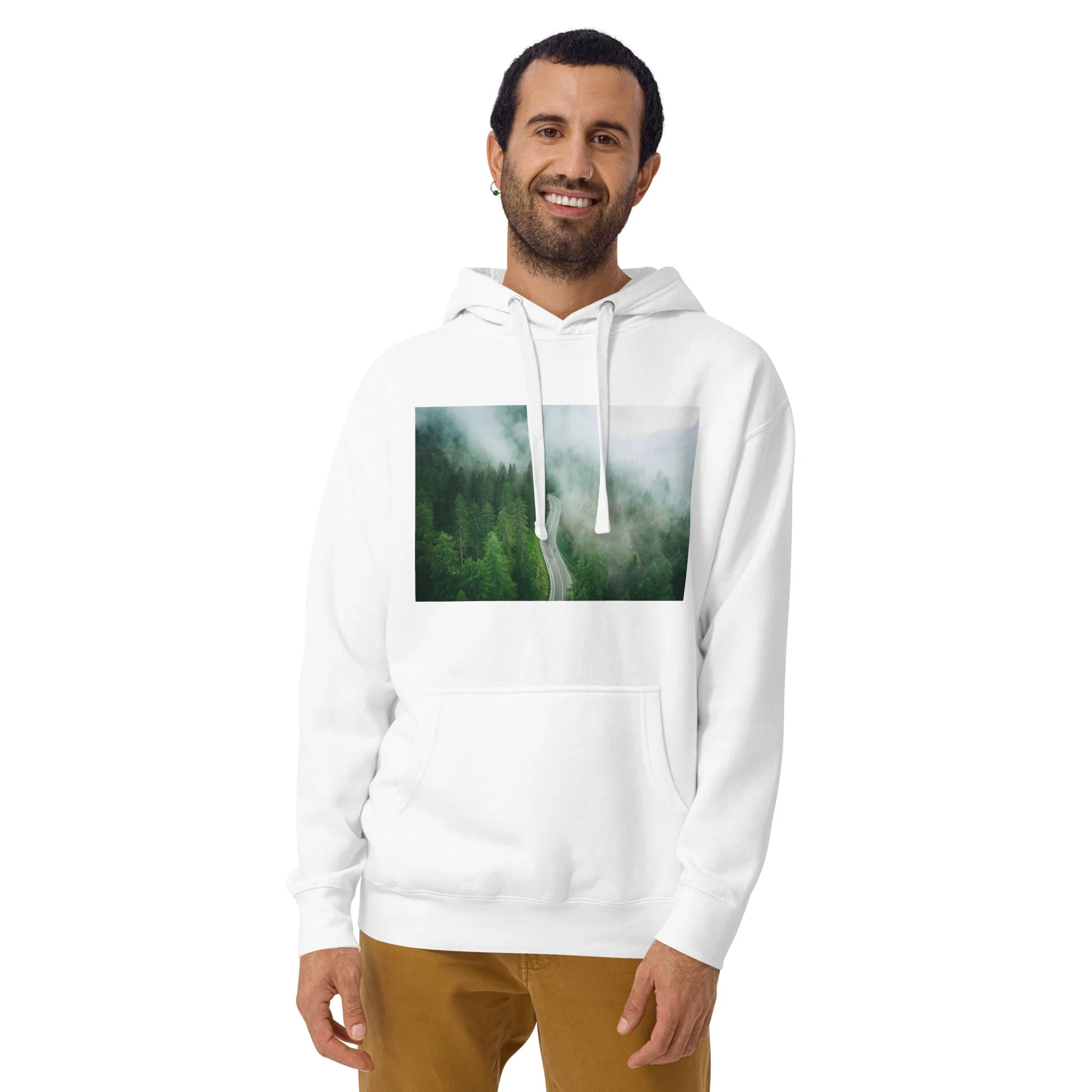 Hoodie Mens Designer (Hoodies Mens - Nature Forest 0019)