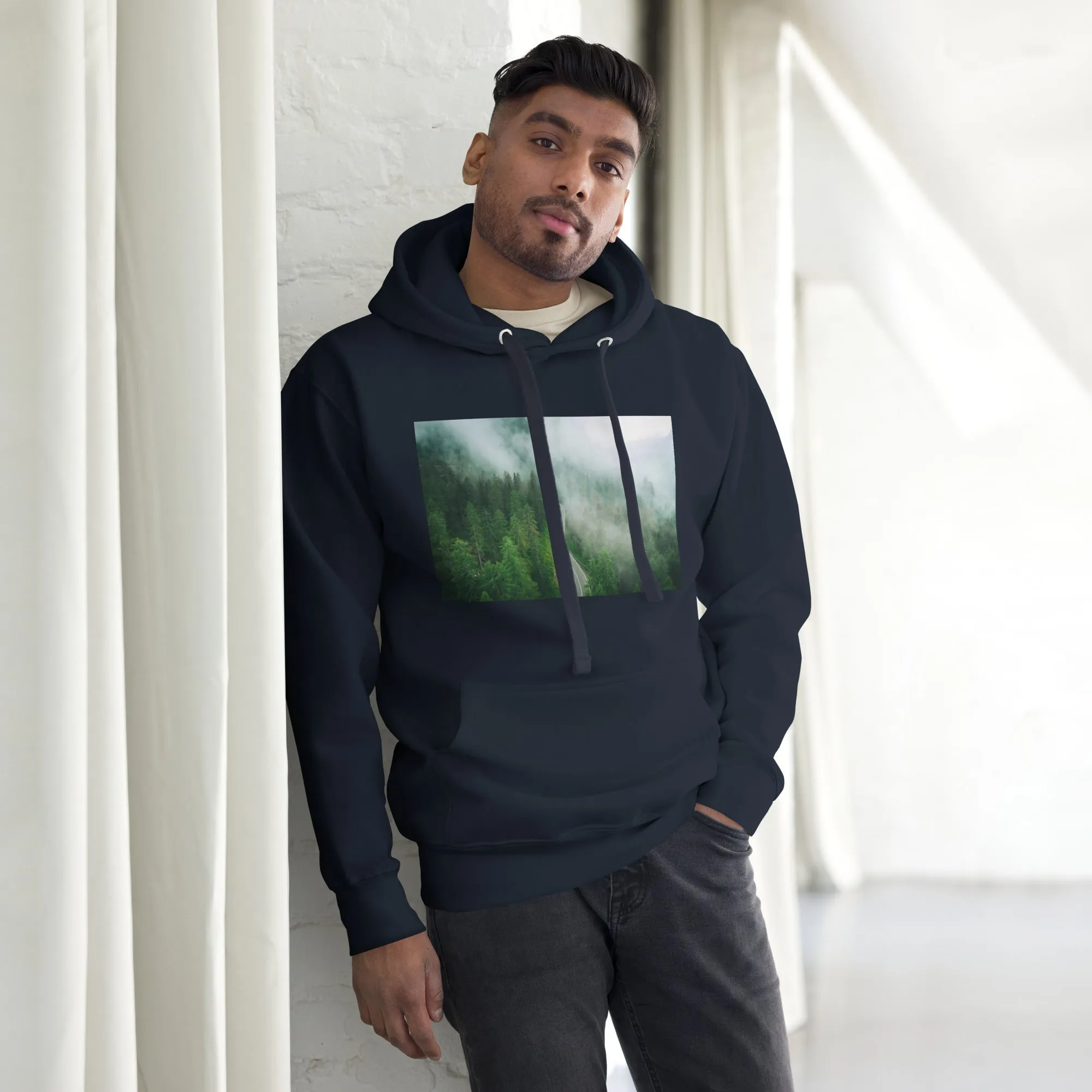 Hoodie Mens Designer (Hoodies Mens - Nature Forest 0019)