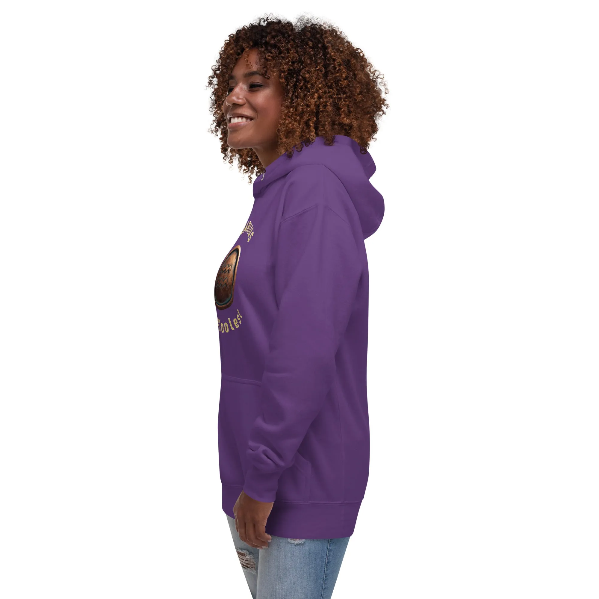 Hoodie Womens Designer (Hoodies Womens - Aquarius Zodiac Sign 0051)