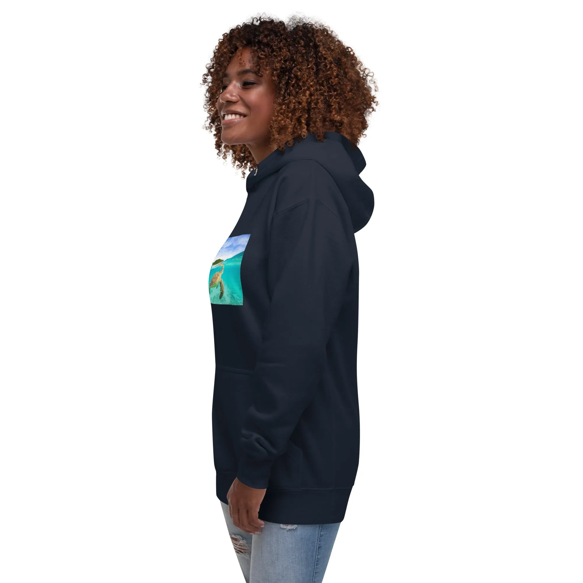 Hoodie Womens Designer (Hoodies Womens - Nature Seashore 006)