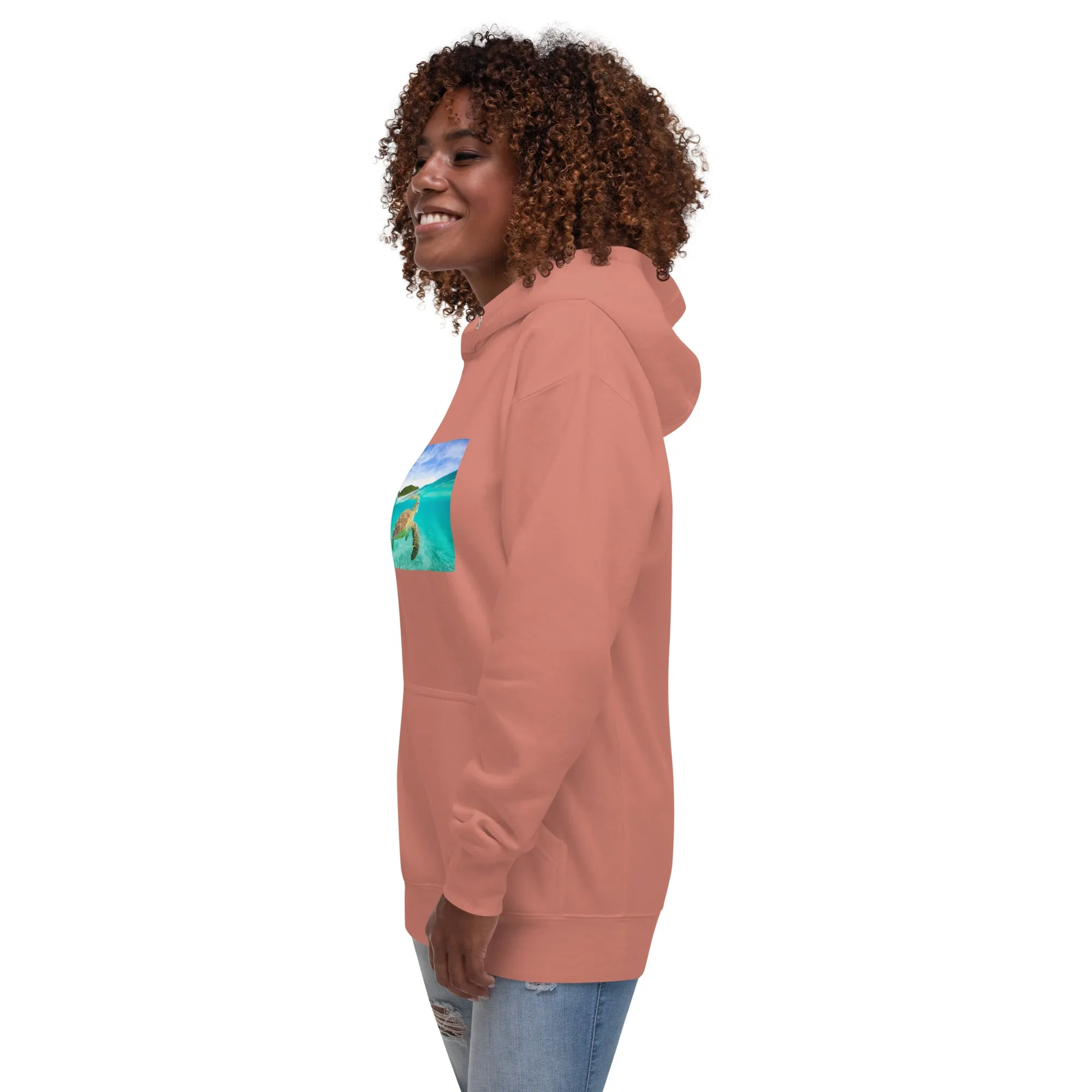 Hoodie Womens Designer (Hoodies Womens - Nature Seashore 006)