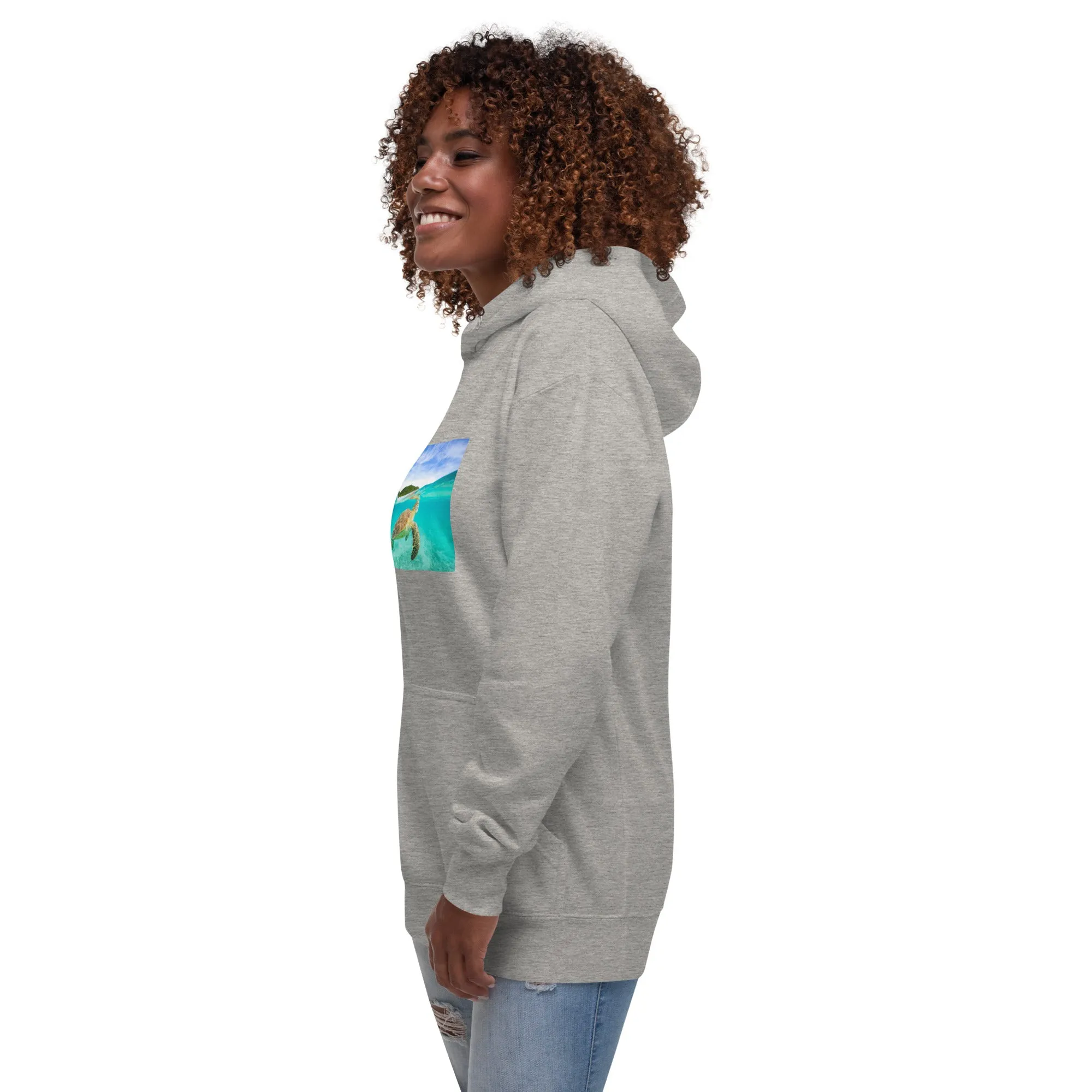 Hoodie Womens Designer (Hoodies Womens - Nature Seashore 006)