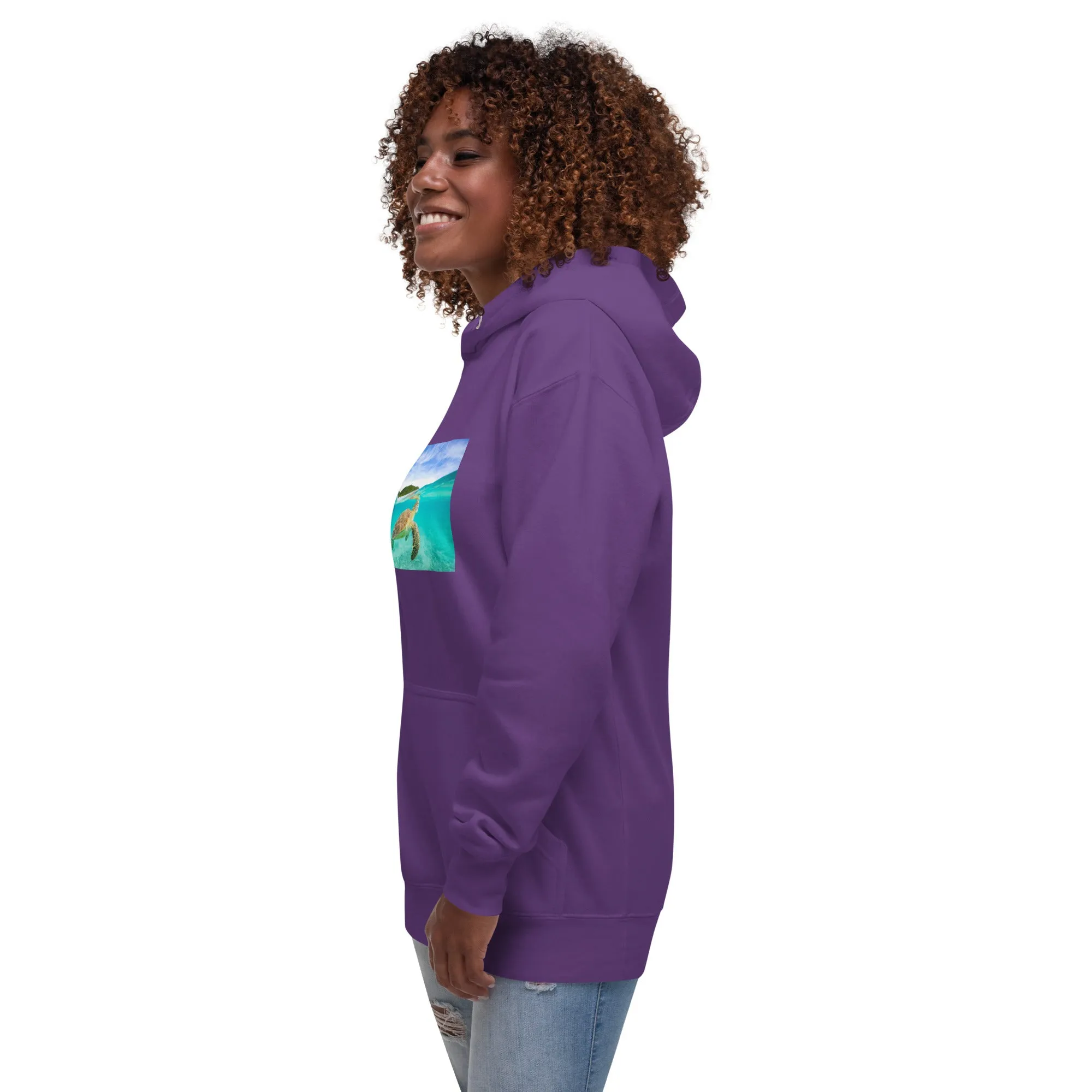Hoodie Womens Designer (Hoodies Womens - Nature Seashore 006)
