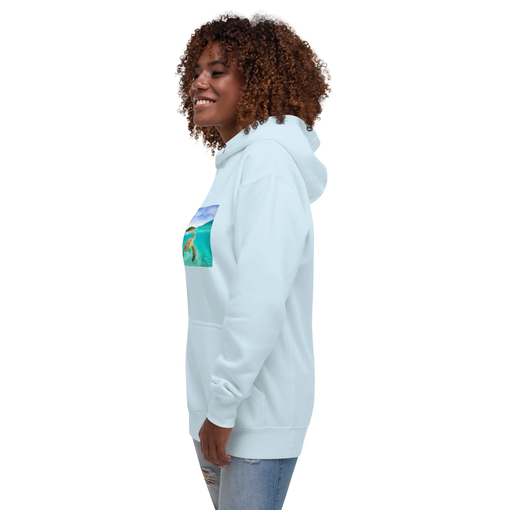 Hoodie Womens Designer (Hoodies Womens - Nature Seashore 006)