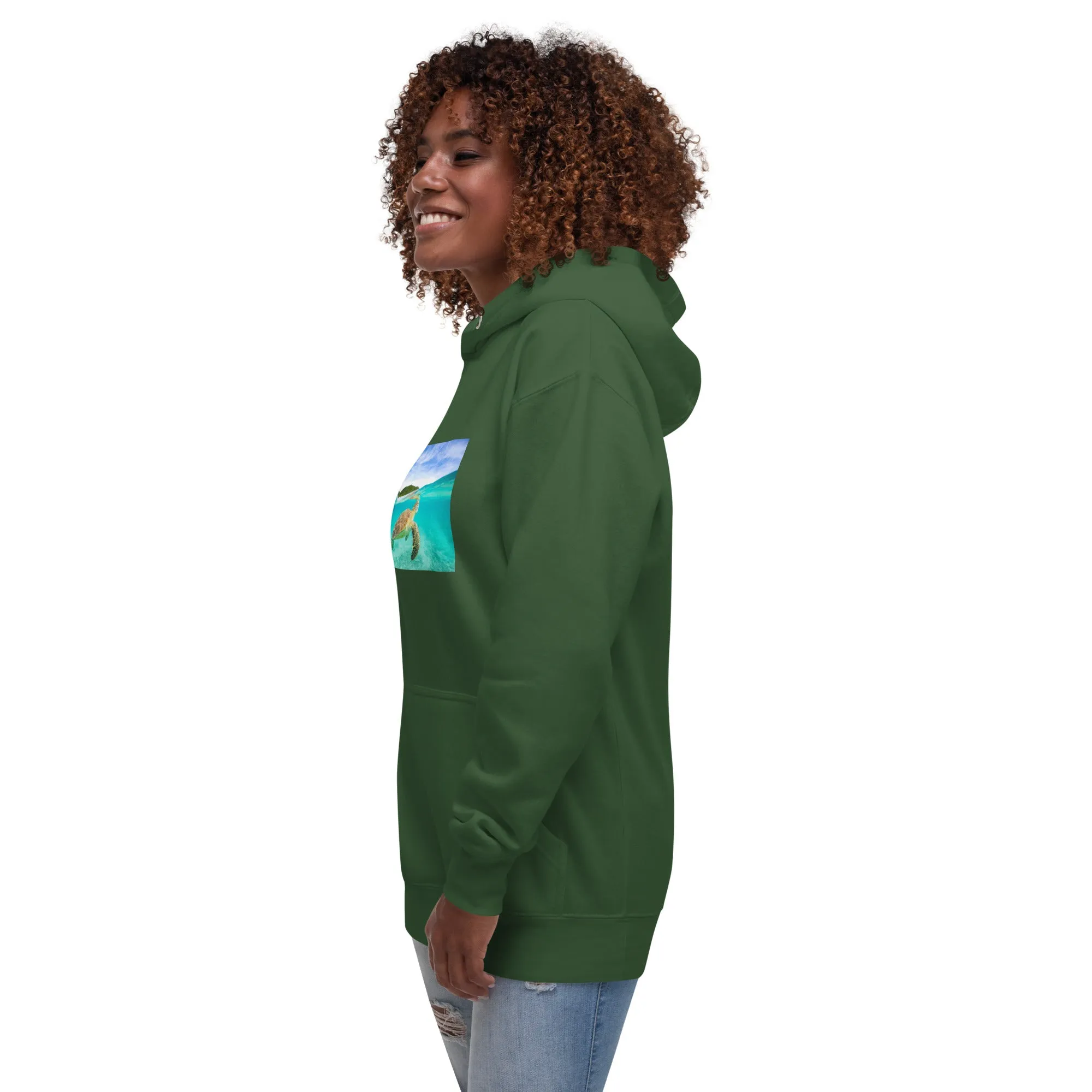Hoodie Womens Designer (Hoodies Womens - Nature Seashore 006)