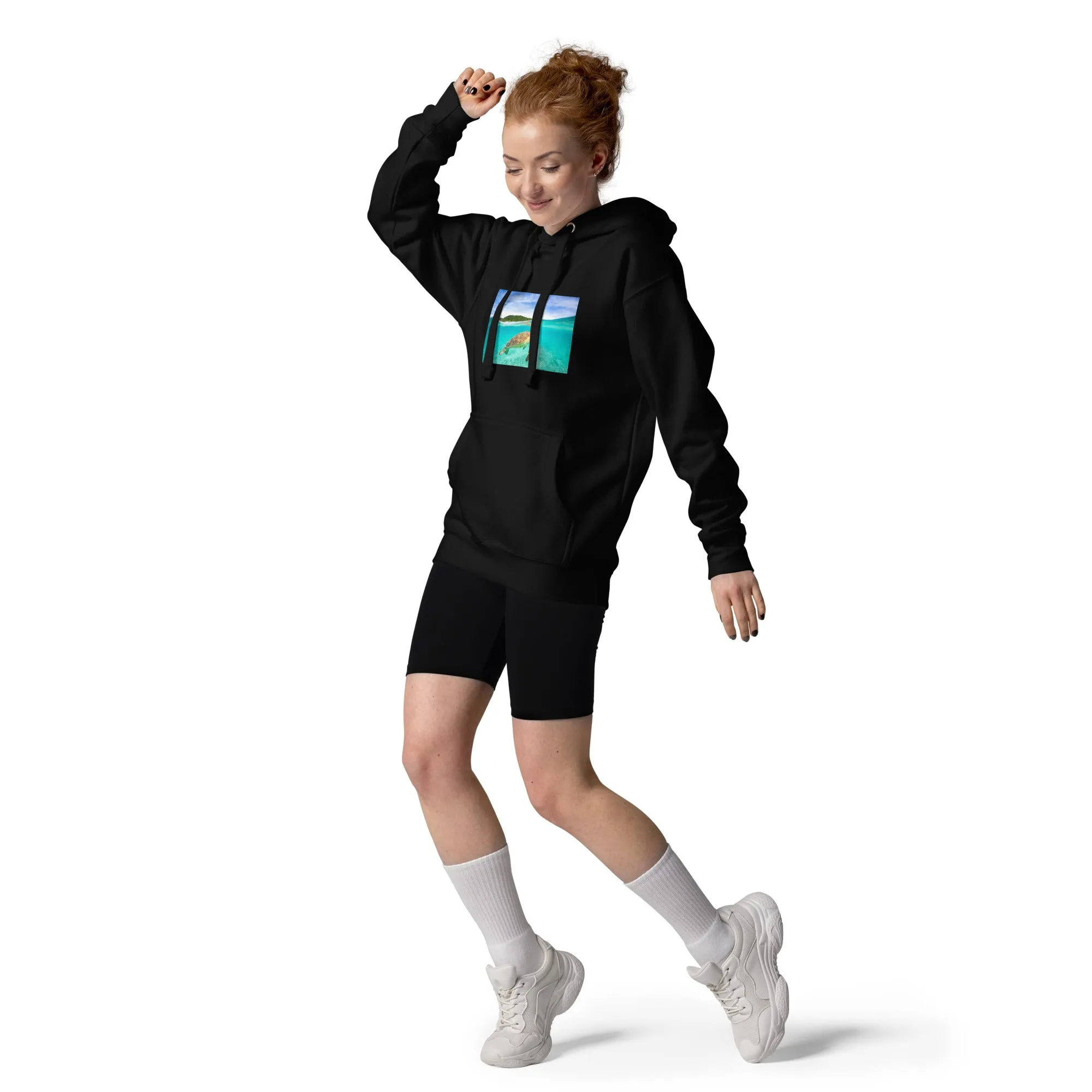 Hoodie Womens Designer (Hoodies Womens - Nature Seashore 006)