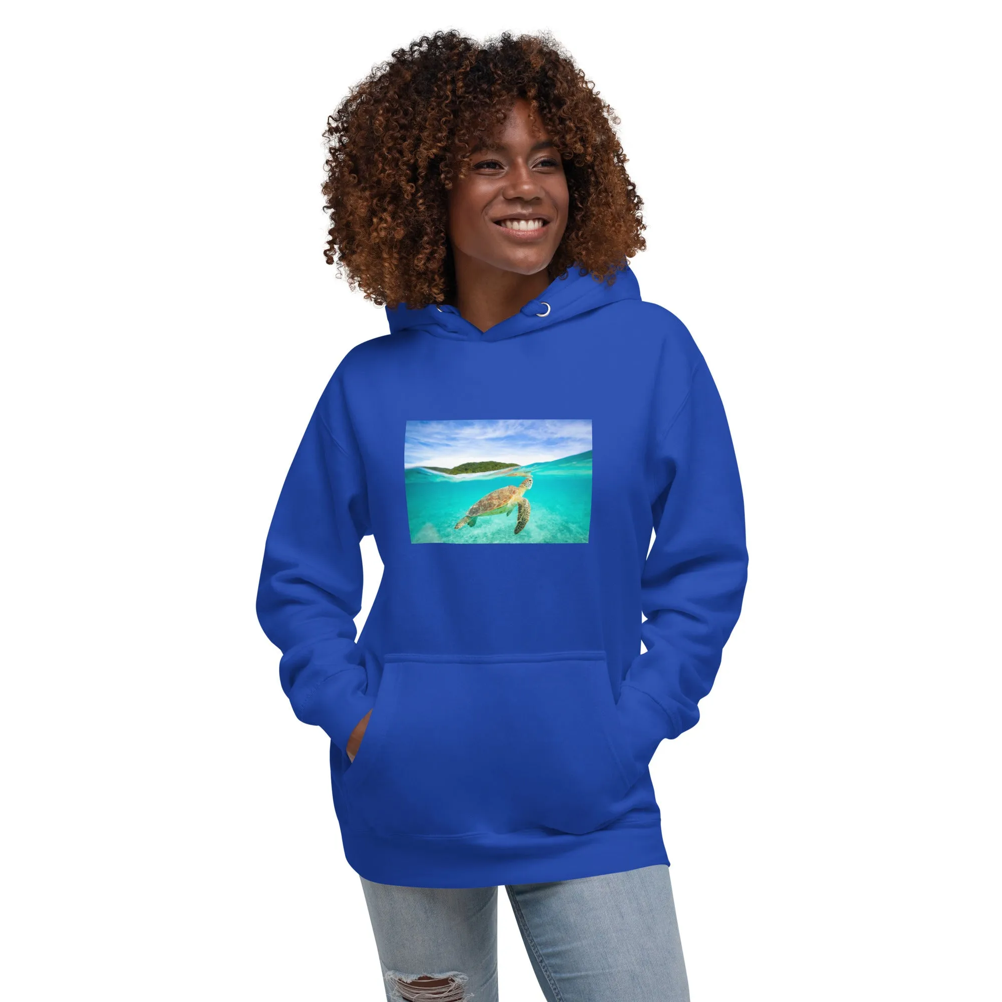 Hoodie Womens Designer (Hoodies Womens - Nature Seashore 006)