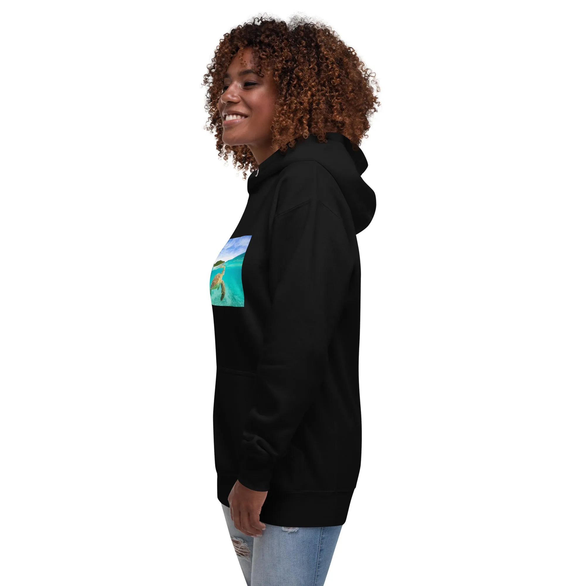 Hoodie Womens Designer (Hoodies Womens - Nature Seashore 006)