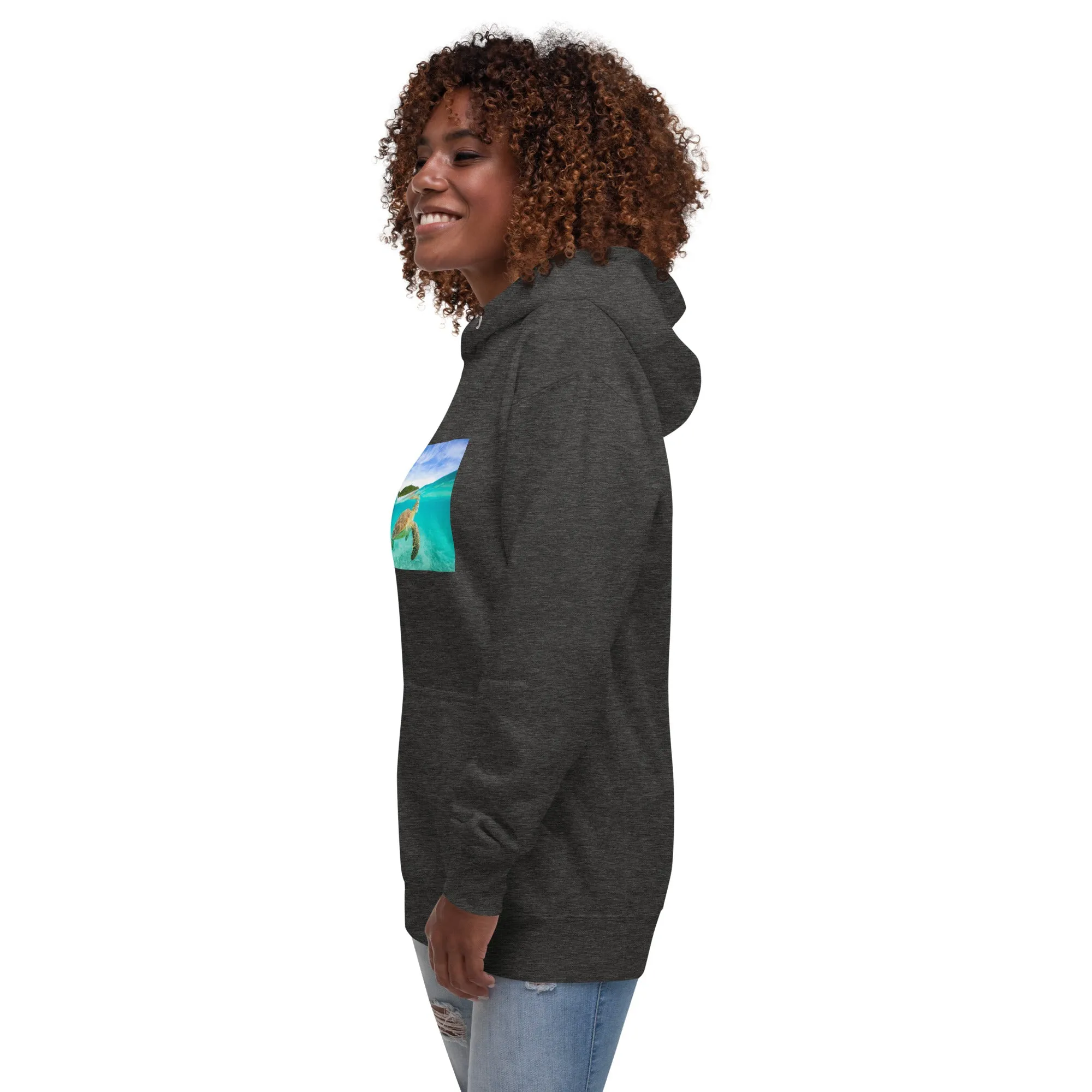 Hoodie Womens Designer (Hoodies Womens - Nature Seashore 006)