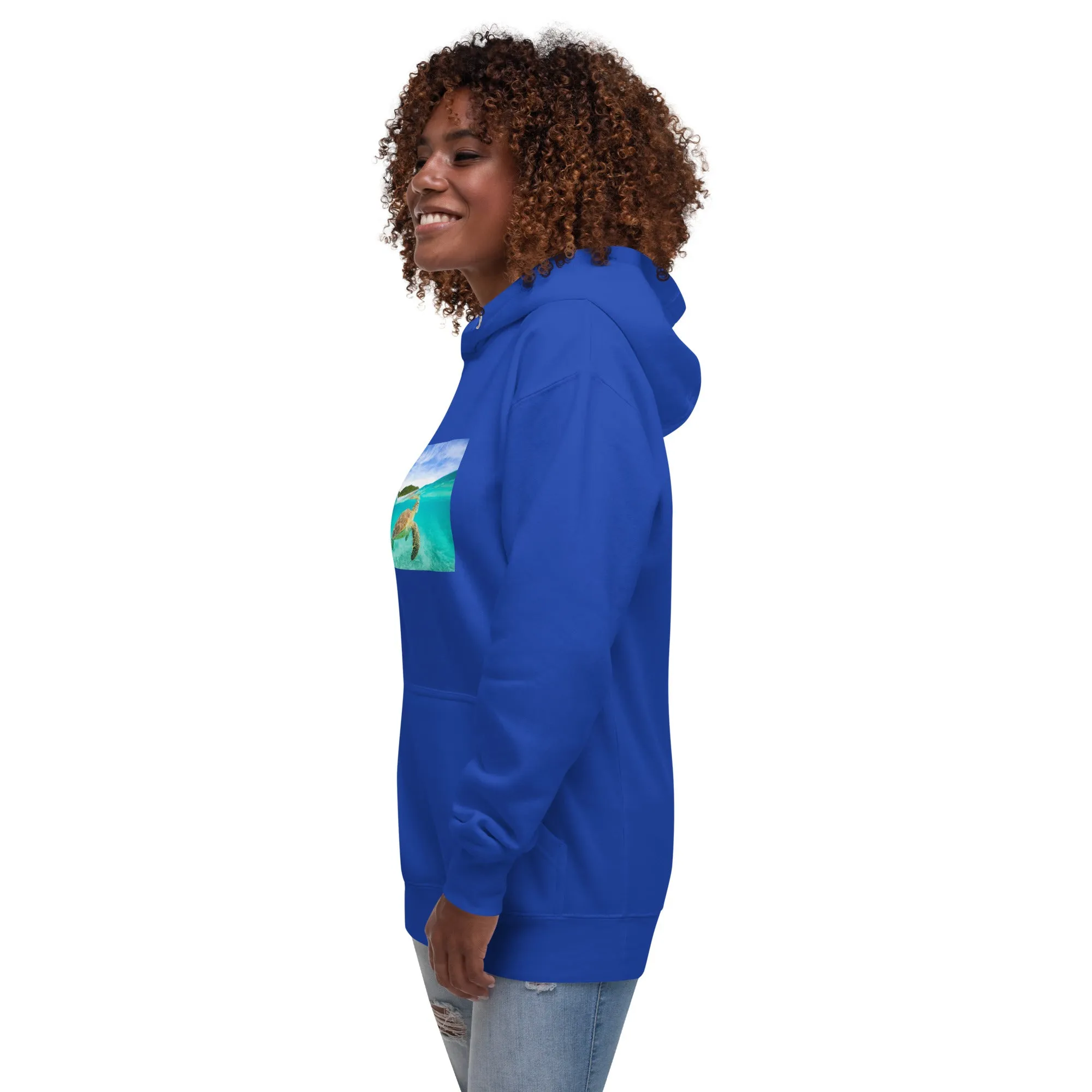 Hoodie Womens Designer (Hoodies Womens - Nature Seashore 006)