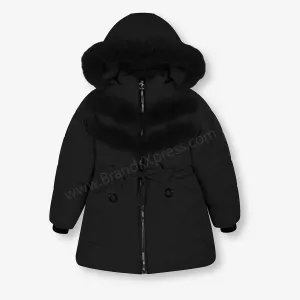 JGF Furr Warm Inner Black Puffer Jacket 9827
