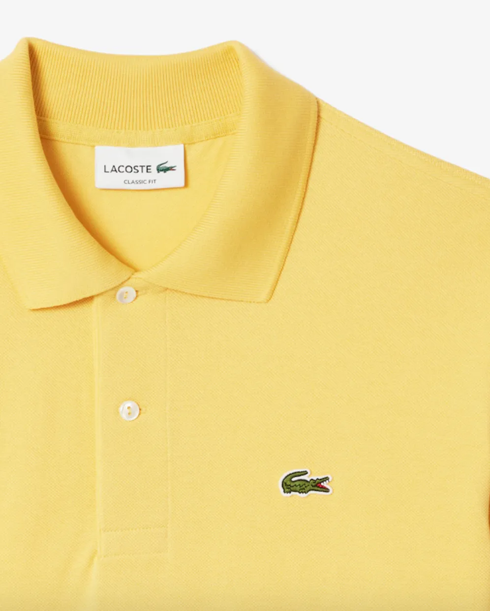 Lacoste - Classic Fit Original Piqué Yellow Cornsilk IY1 - Polo Shirt