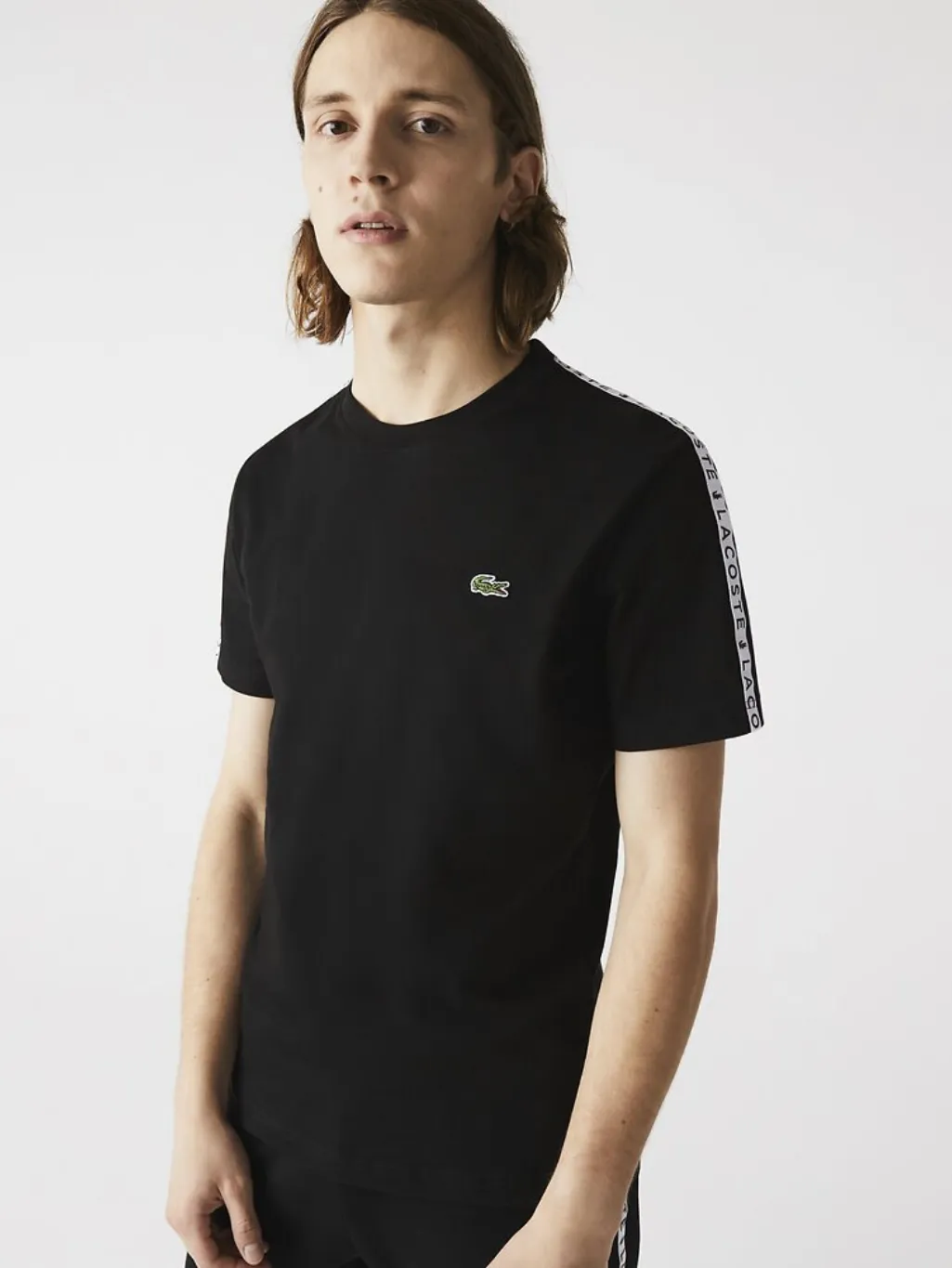 Lacoste Tape Jersey T-Shirt Black/Black