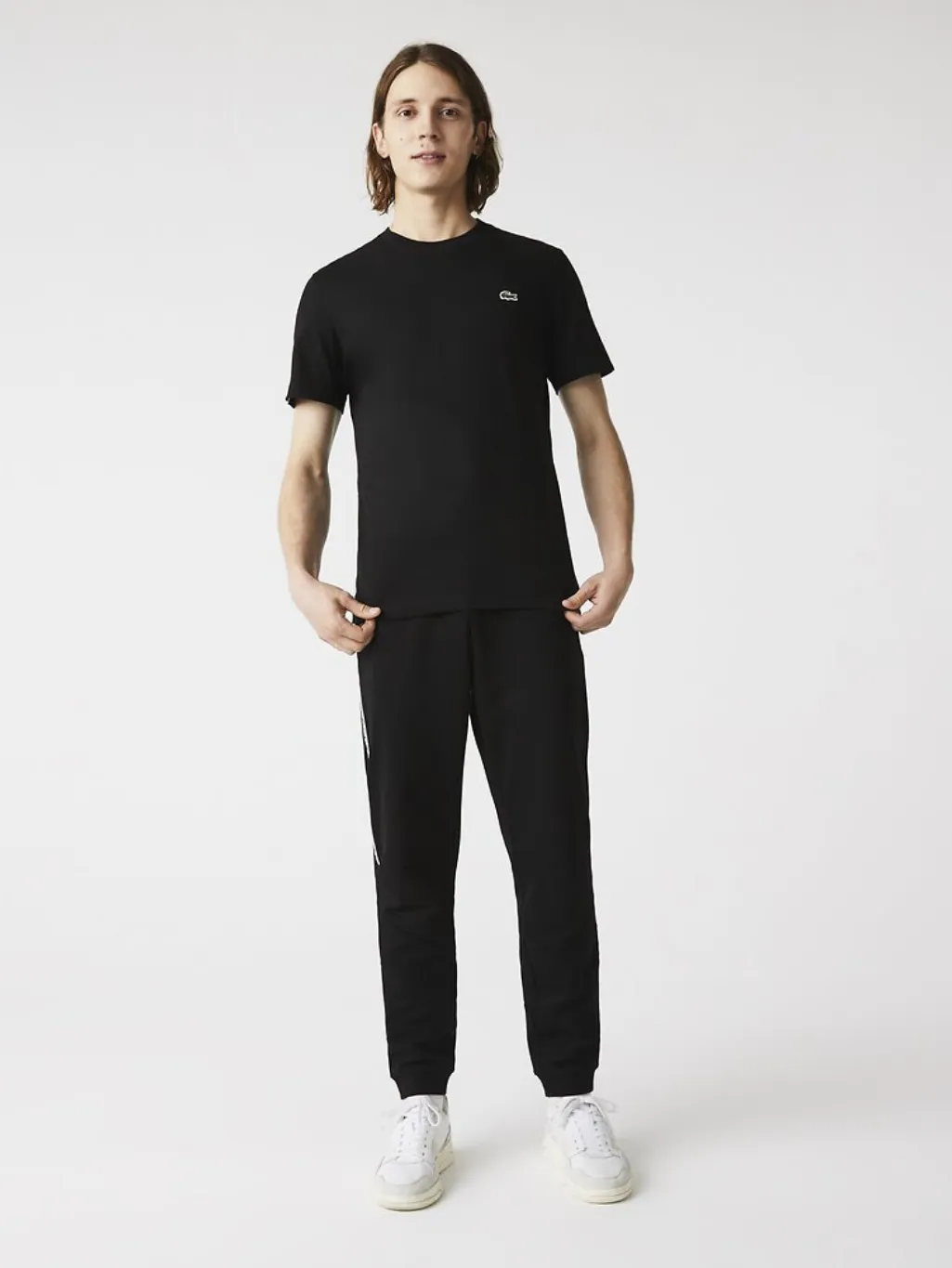Lacoste Tape Jersey T-Shirt Black/Black