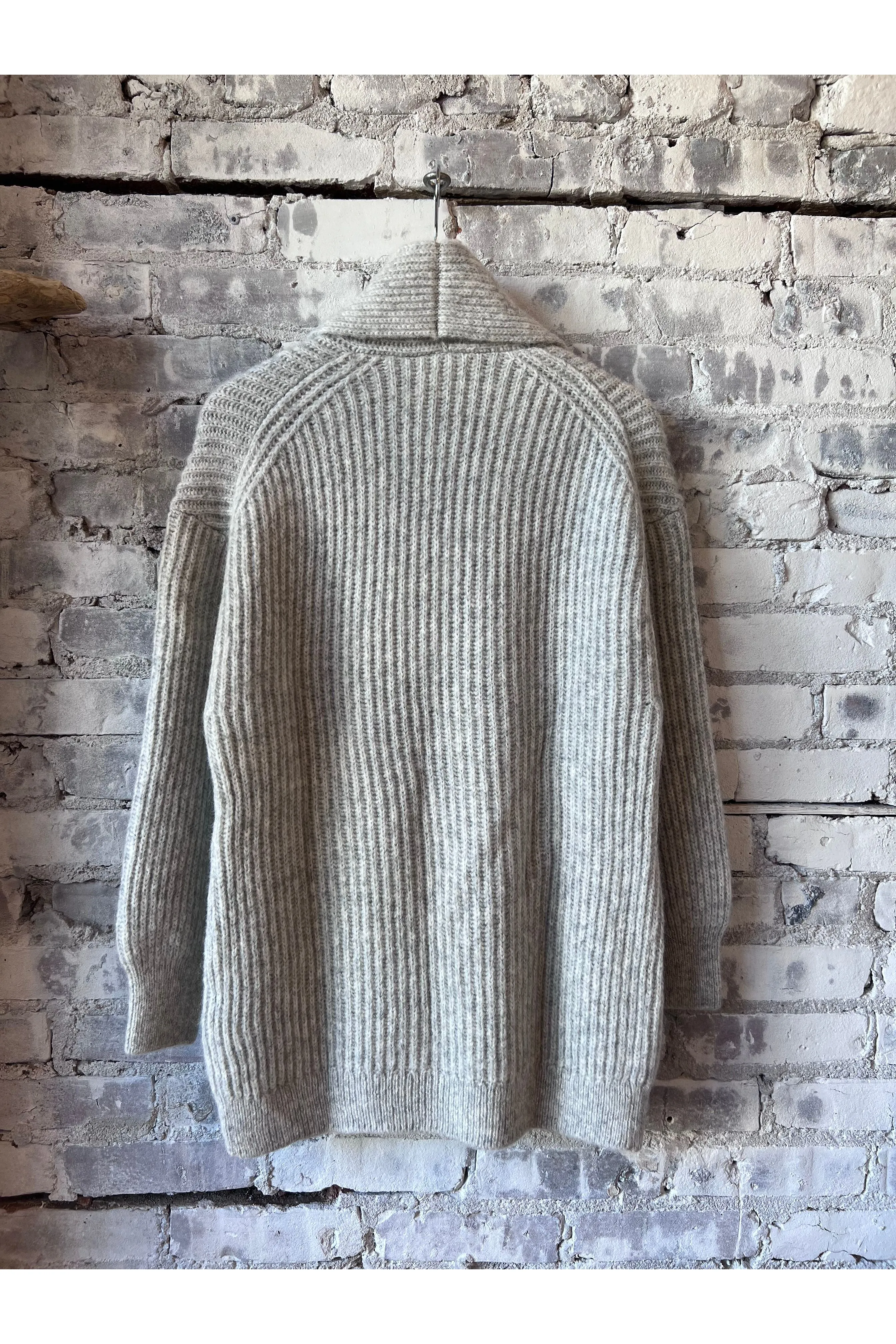 Long Cardigan - Light Grey Melange
