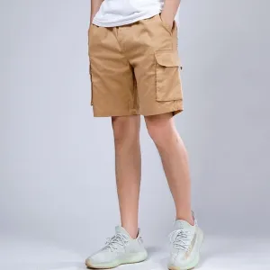 Mens Cargo Shorts  100% Cotton  Loose Fit  Knee Length  Utility Pockets
