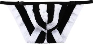 Men's Underwear Thongs and G-Strings Gay Jockstraps G Strings 3-D Bulge Open Hole Costume Exposed Low-Waist Briefs