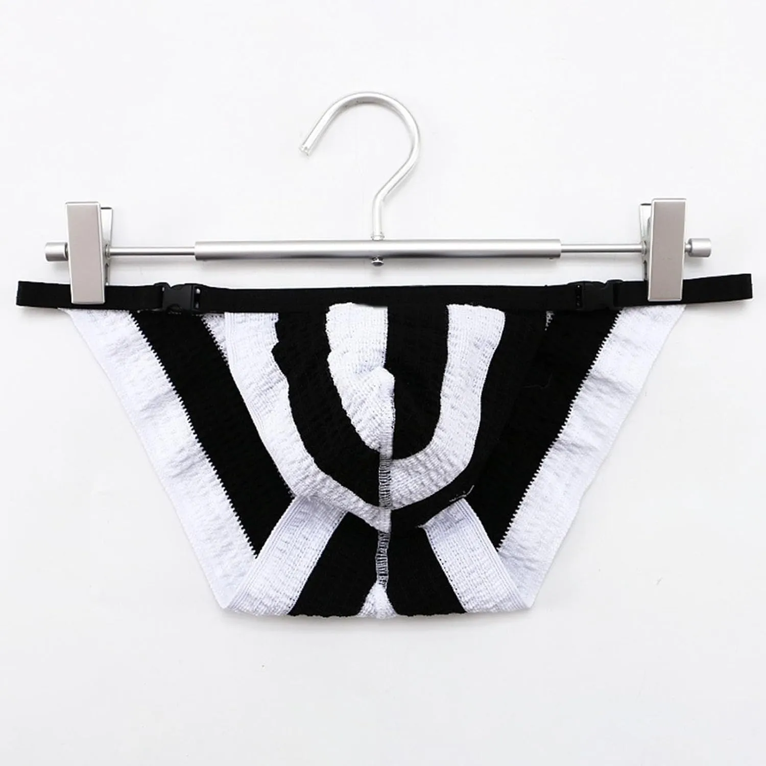 Men's Underwear Thongs and G-Strings Gay Jockstraps G Strings 3-D Bulge Open Hole Costume Exposed Low-Waist Briefs