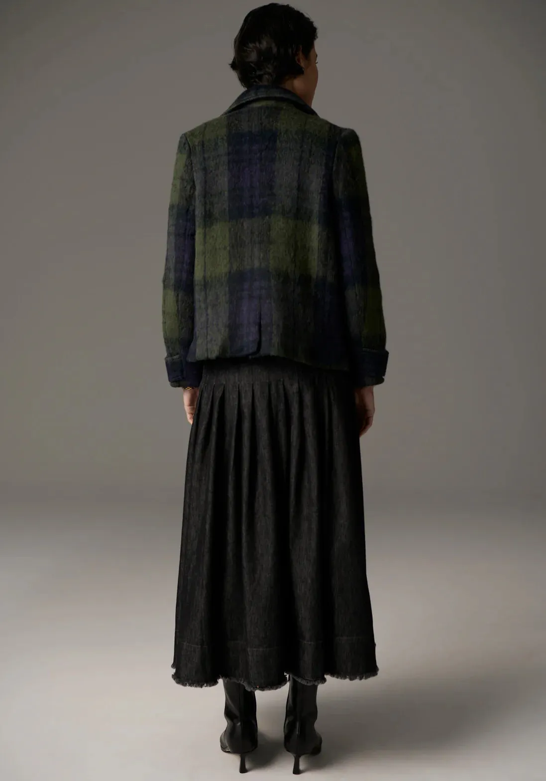 Nashia Pea Coat / Khaki-Ink