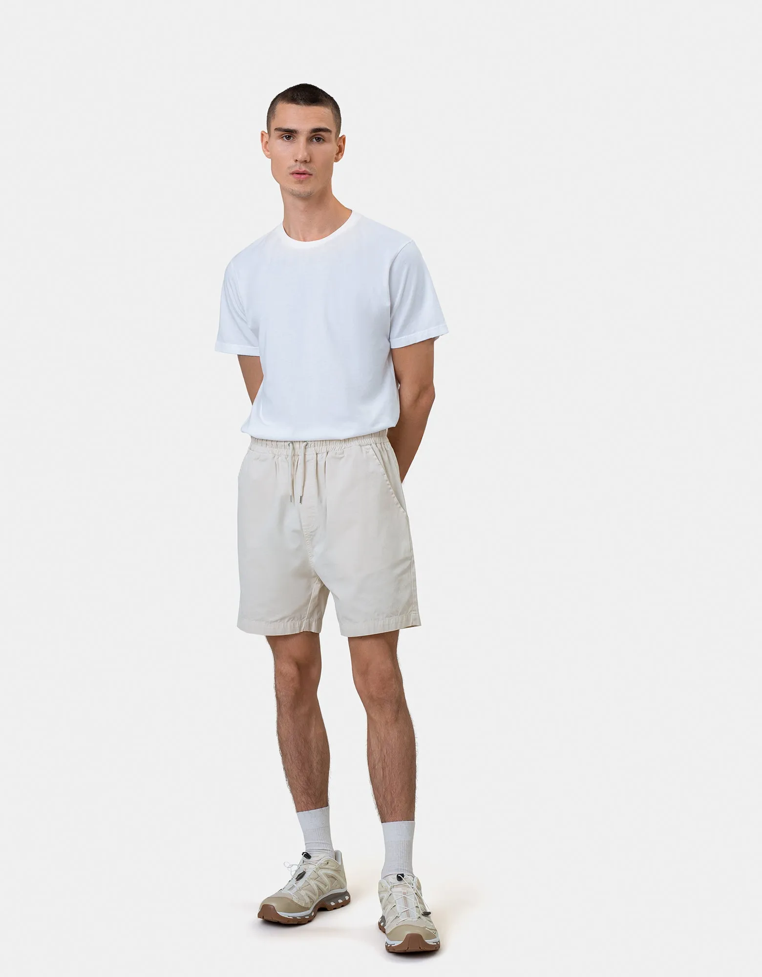 Organic Twill Shorts - Oxblood Red