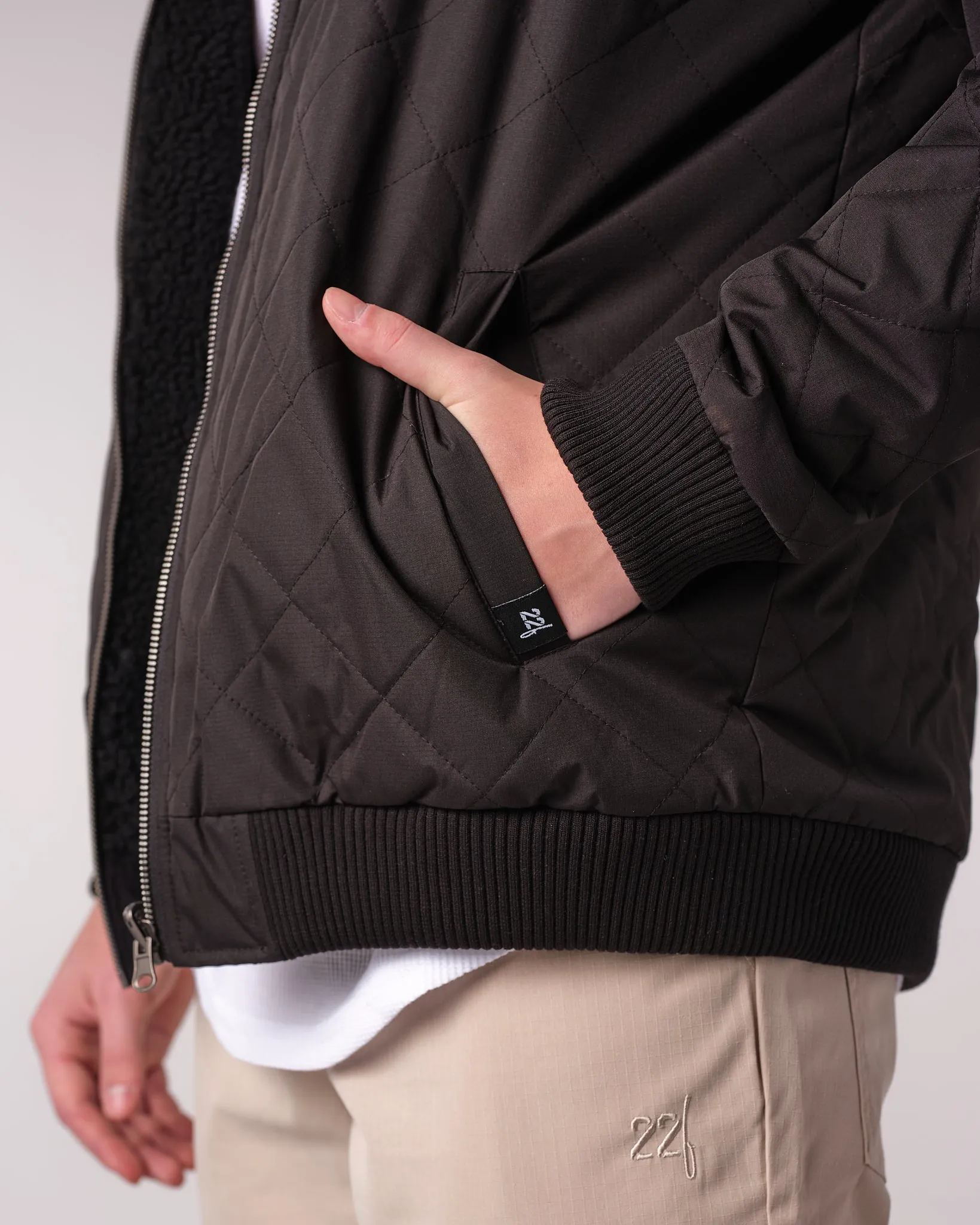 Pinnie Quilted Bomber