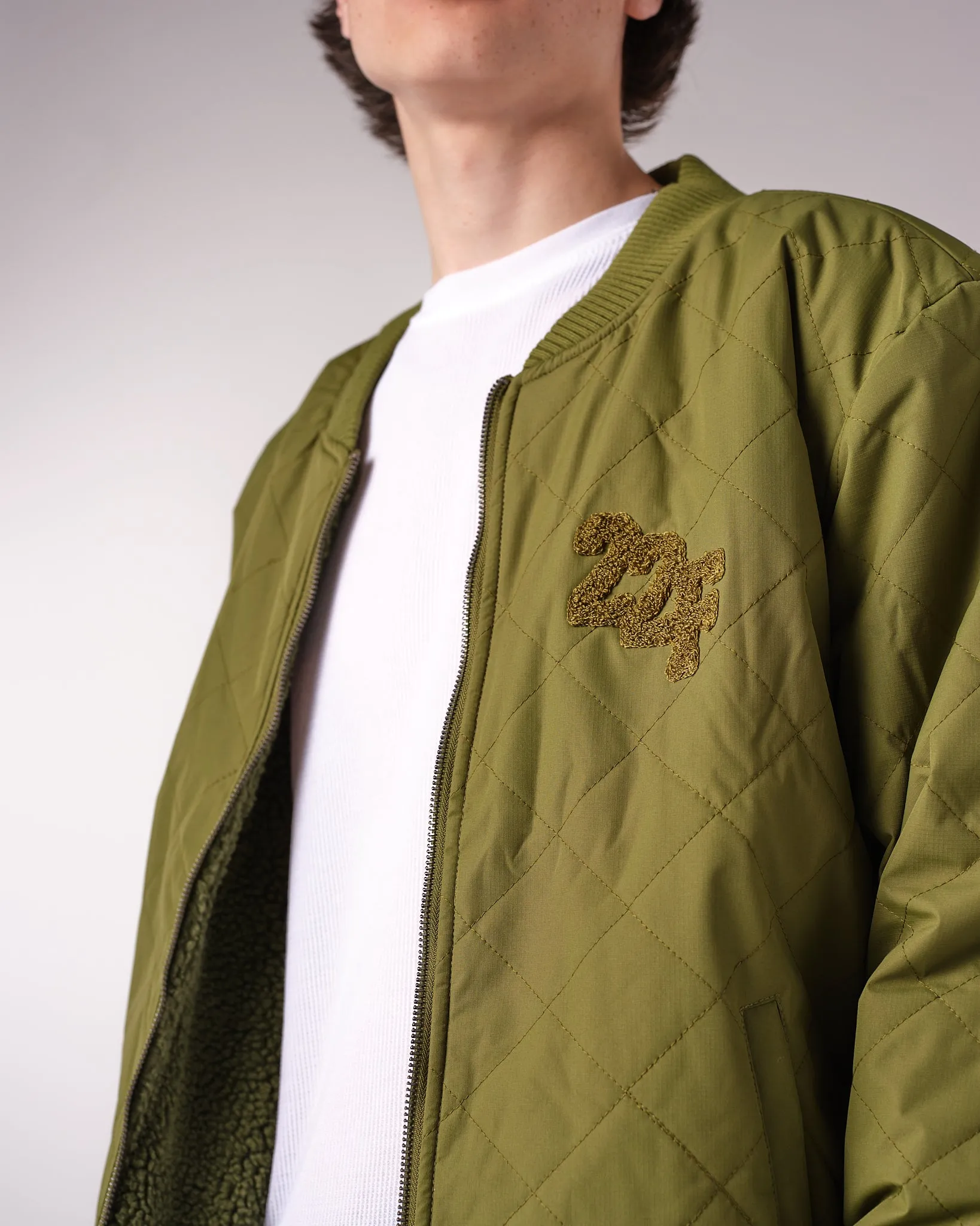 Pinnie Quilted Bomber