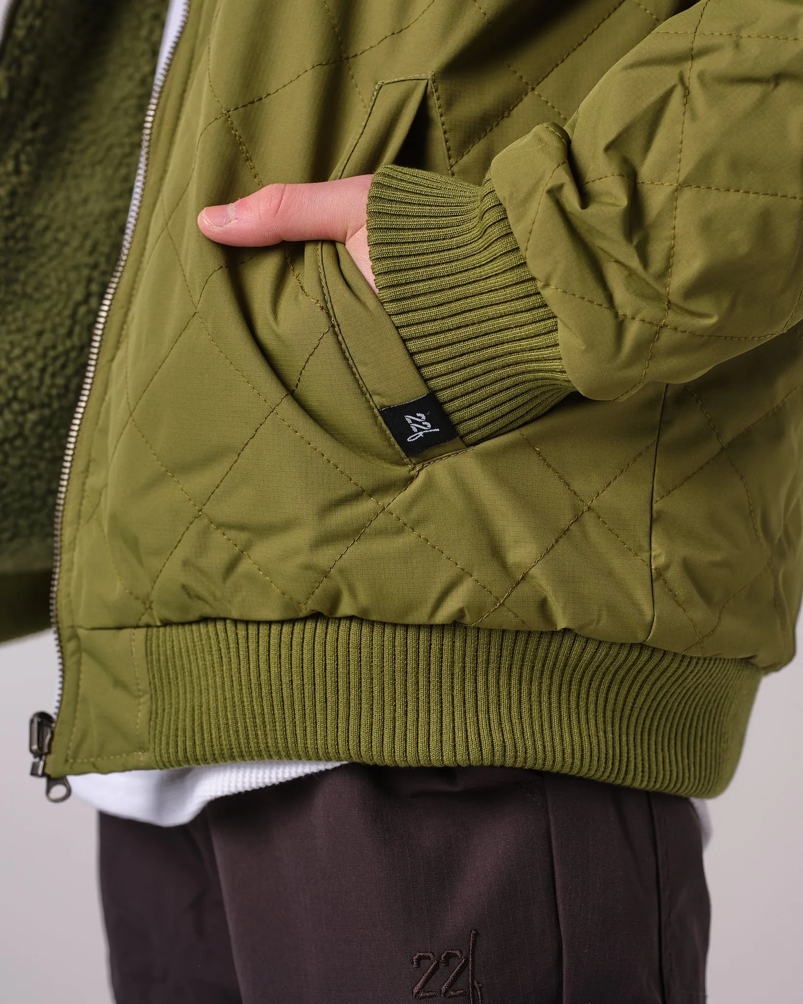 Pinnie Quilted Bomber
