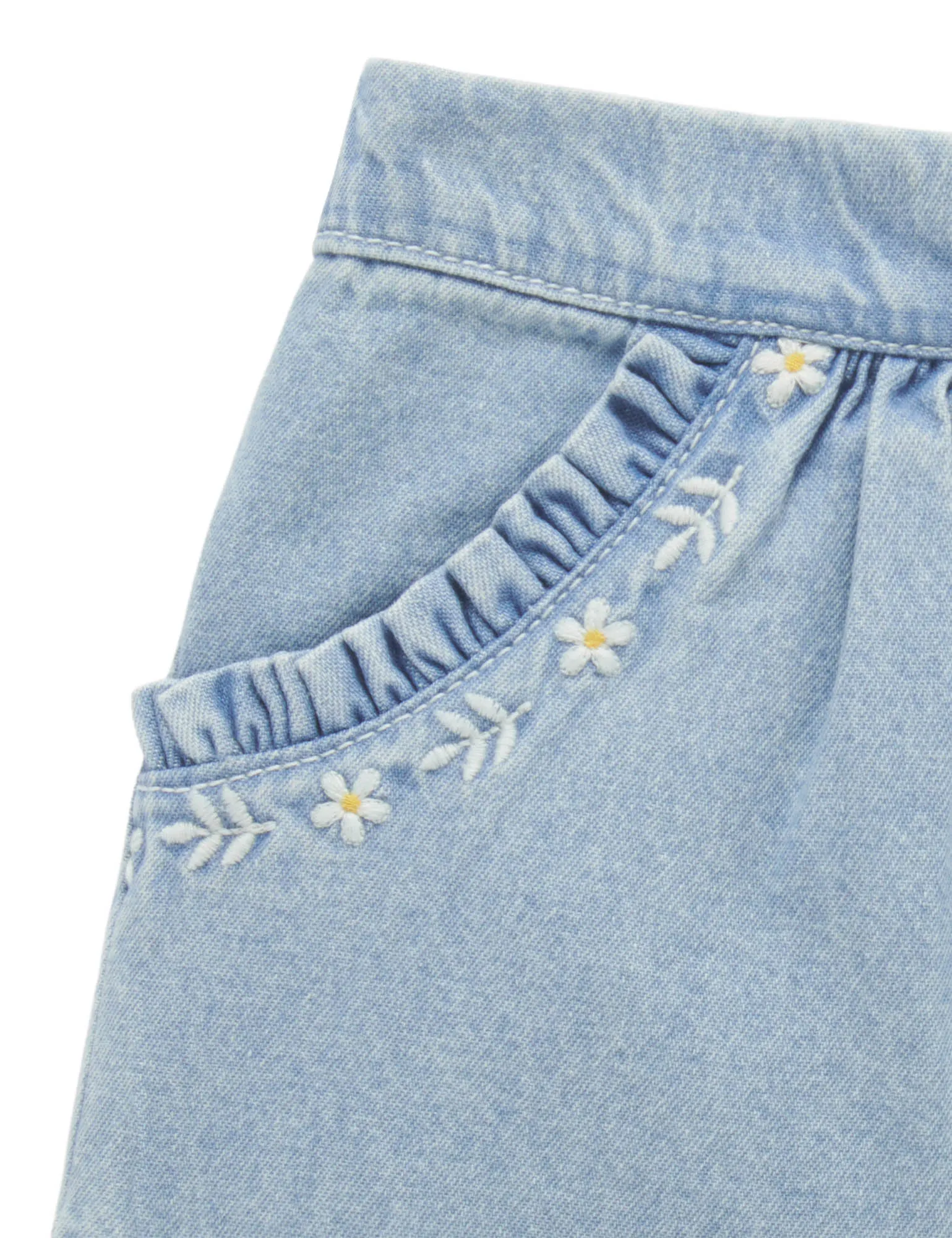 Purebaby Girls Ruffle Shorts