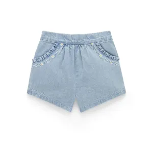 Purebaby Girls Ruffle Shorts