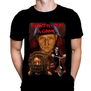 SAW - I Want To Play A Game - Horror Movie - T-Shirt