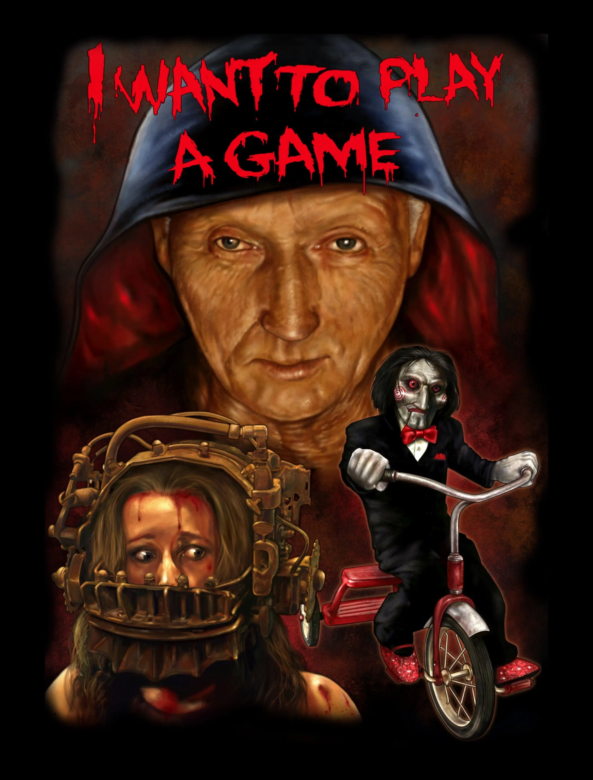 SAW - I Want To Play A Game - Horror Movie - T-Shirt