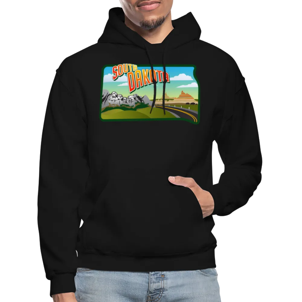 South Dakota Whimsical State Logo Heavy Blend Adult Hoodie