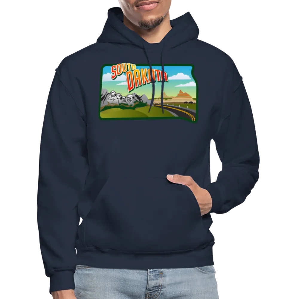 South Dakota Whimsical State Logo Heavy Blend Adult Hoodie