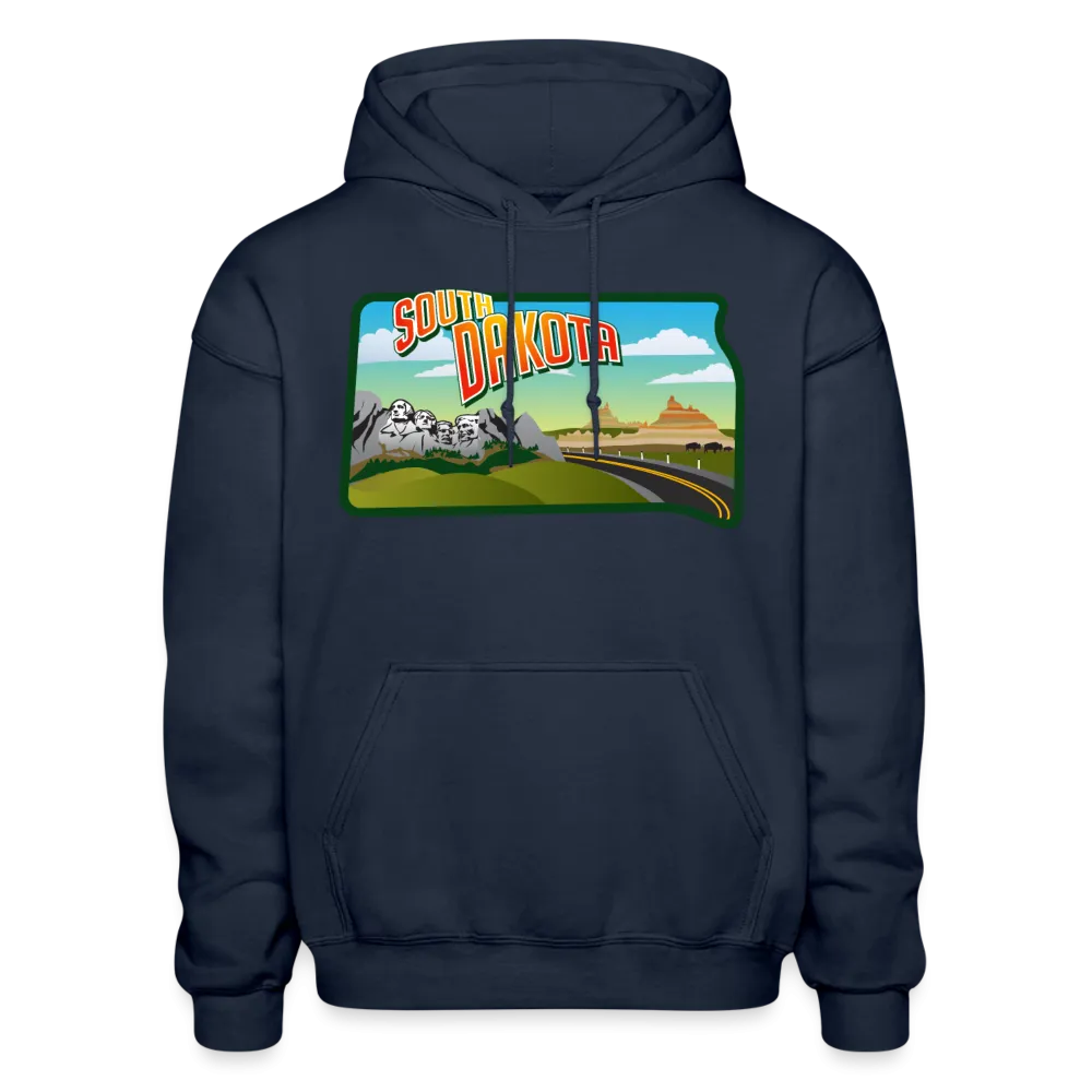 South Dakota Whimsical State Logo Heavy Blend Adult Hoodie
