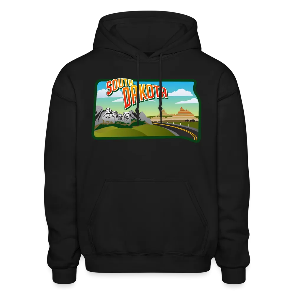 South Dakota Whimsical State Logo Heavy Blend Adult Hoodie