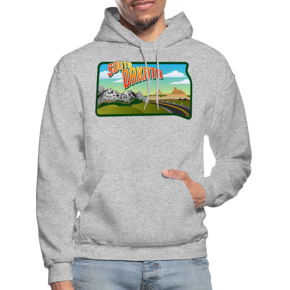 South Dakota Whimsical State Logo Heavy Blend Adult Hoodie