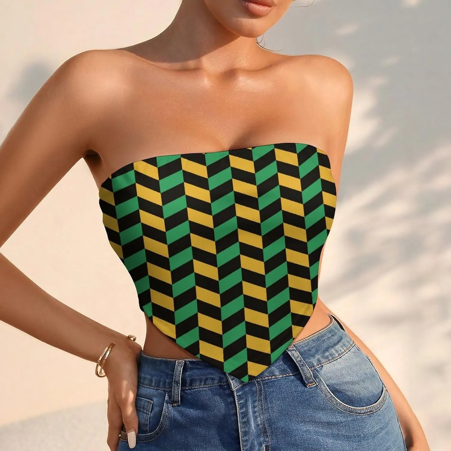 TAIZIYEAH Jamaica Bellyband Casual for Women Spring Summer Party Clothes