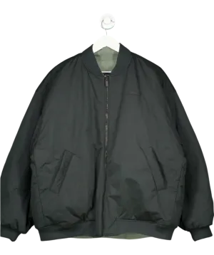 TALA Reversible Oversized Bomber Jacket - Black And Cool Olive UK XL