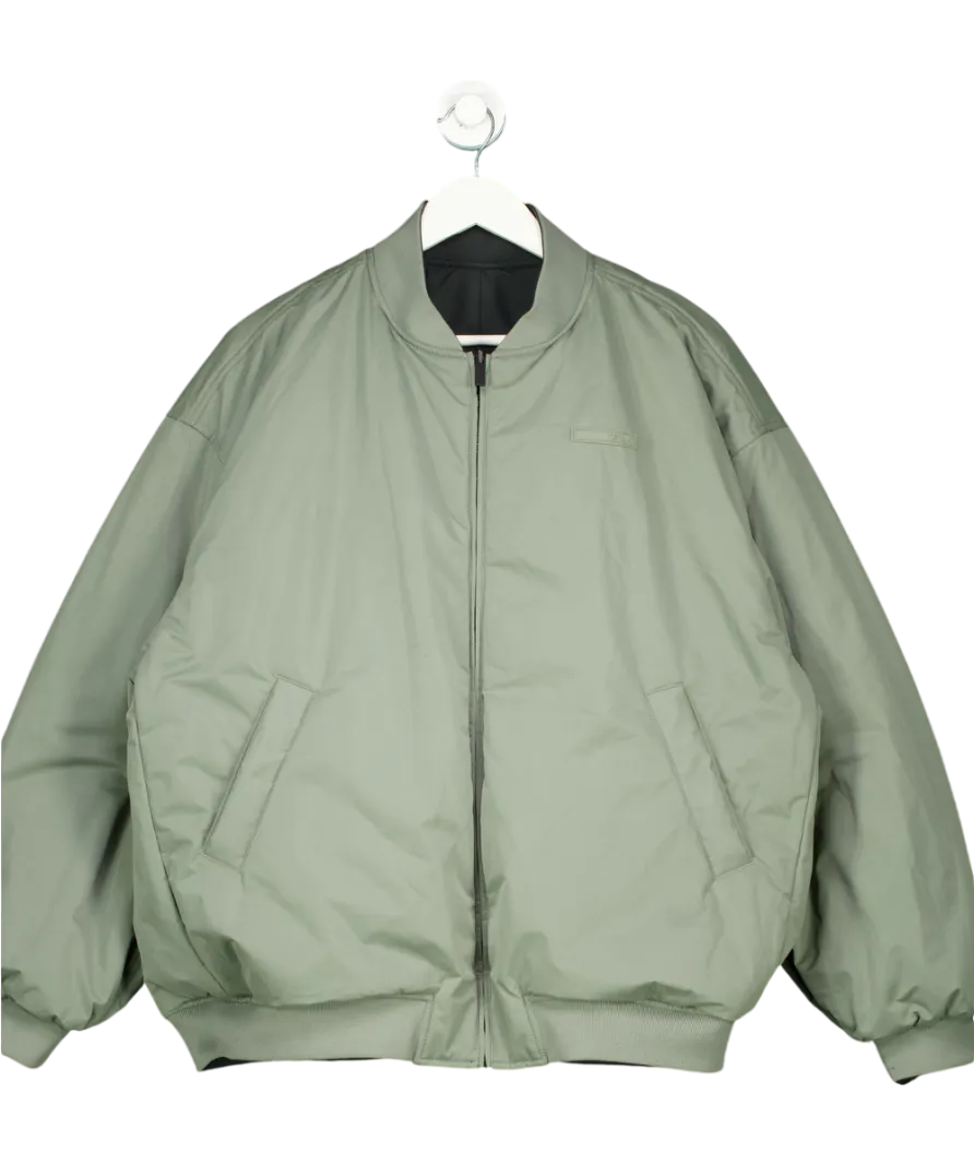 TALA Reversible Oversized Bomber Jacket - Black And Cool Olive UK XL