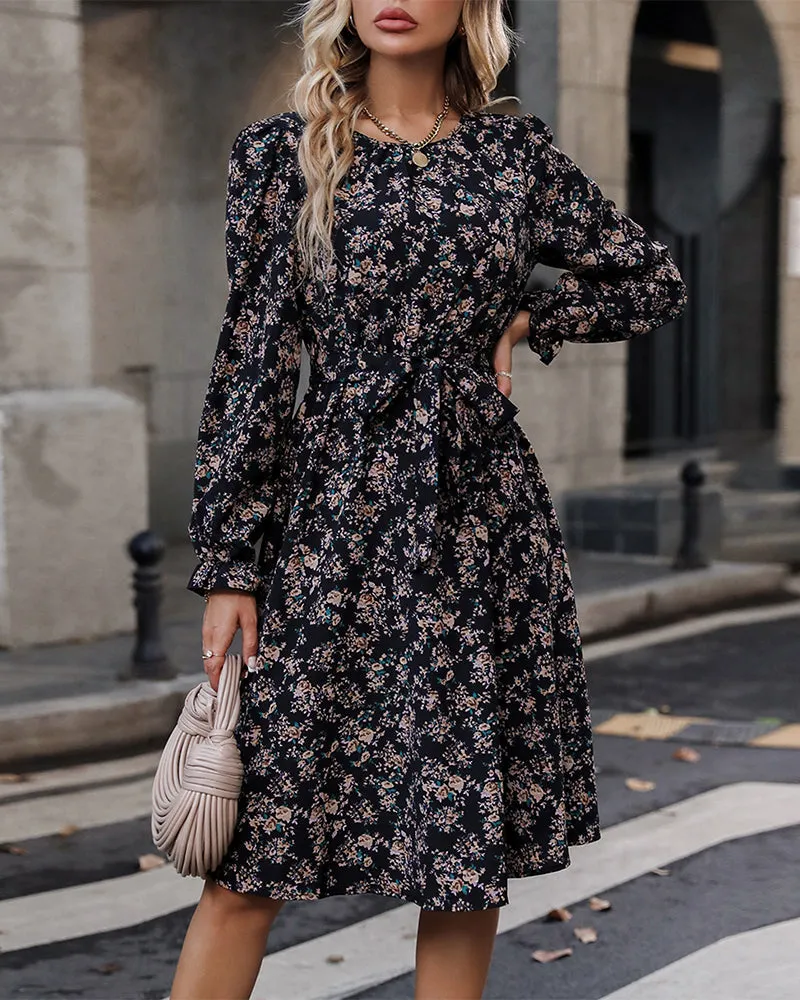 TastyHottie - Floral print elegant dress