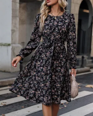 TastyHottie - Floral print elegant dress