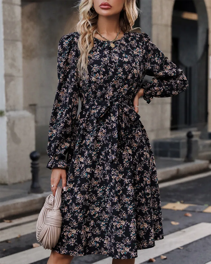 TastyHottie - Floral print elegant dress