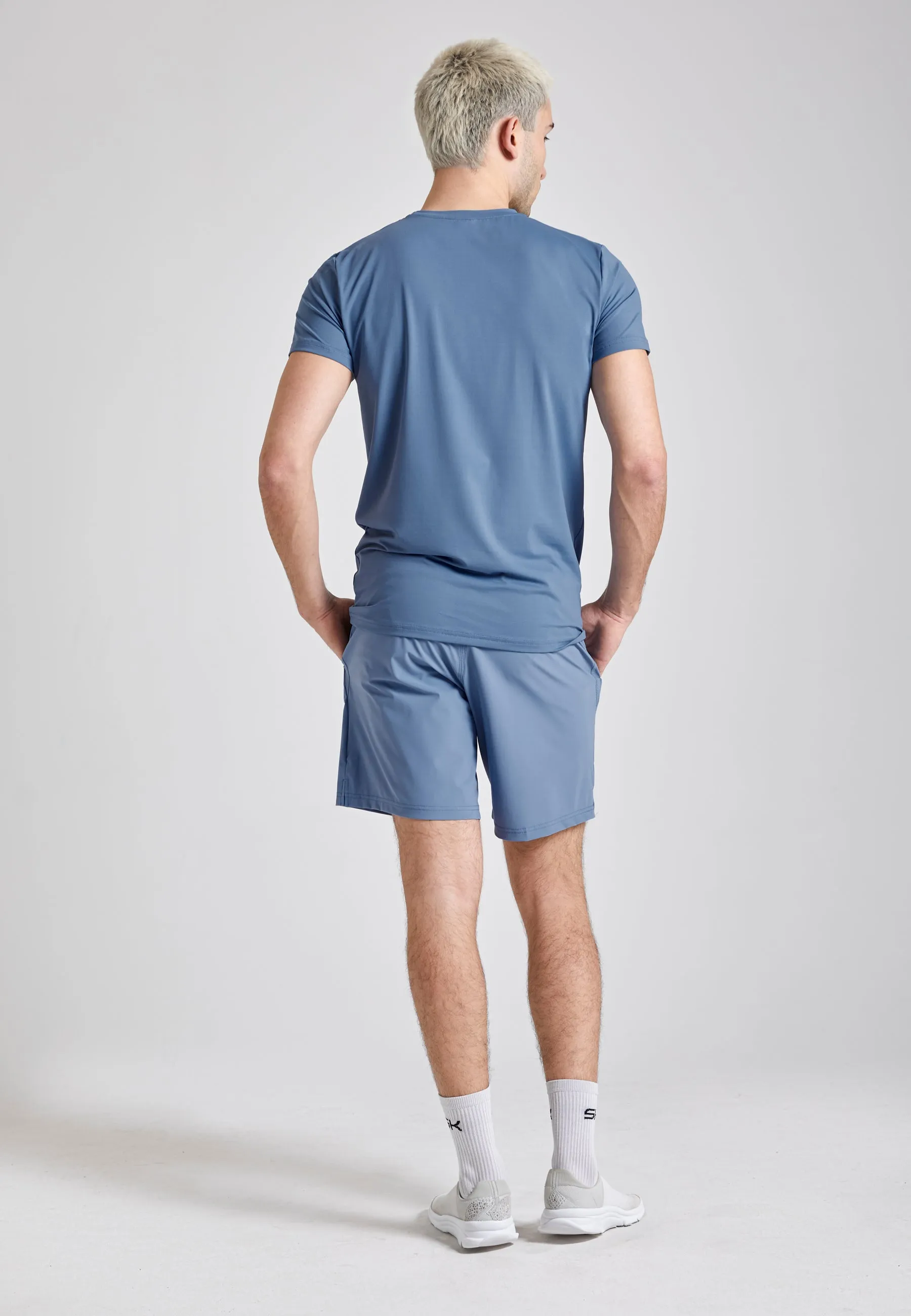 Tennis shorts regular, grey blue