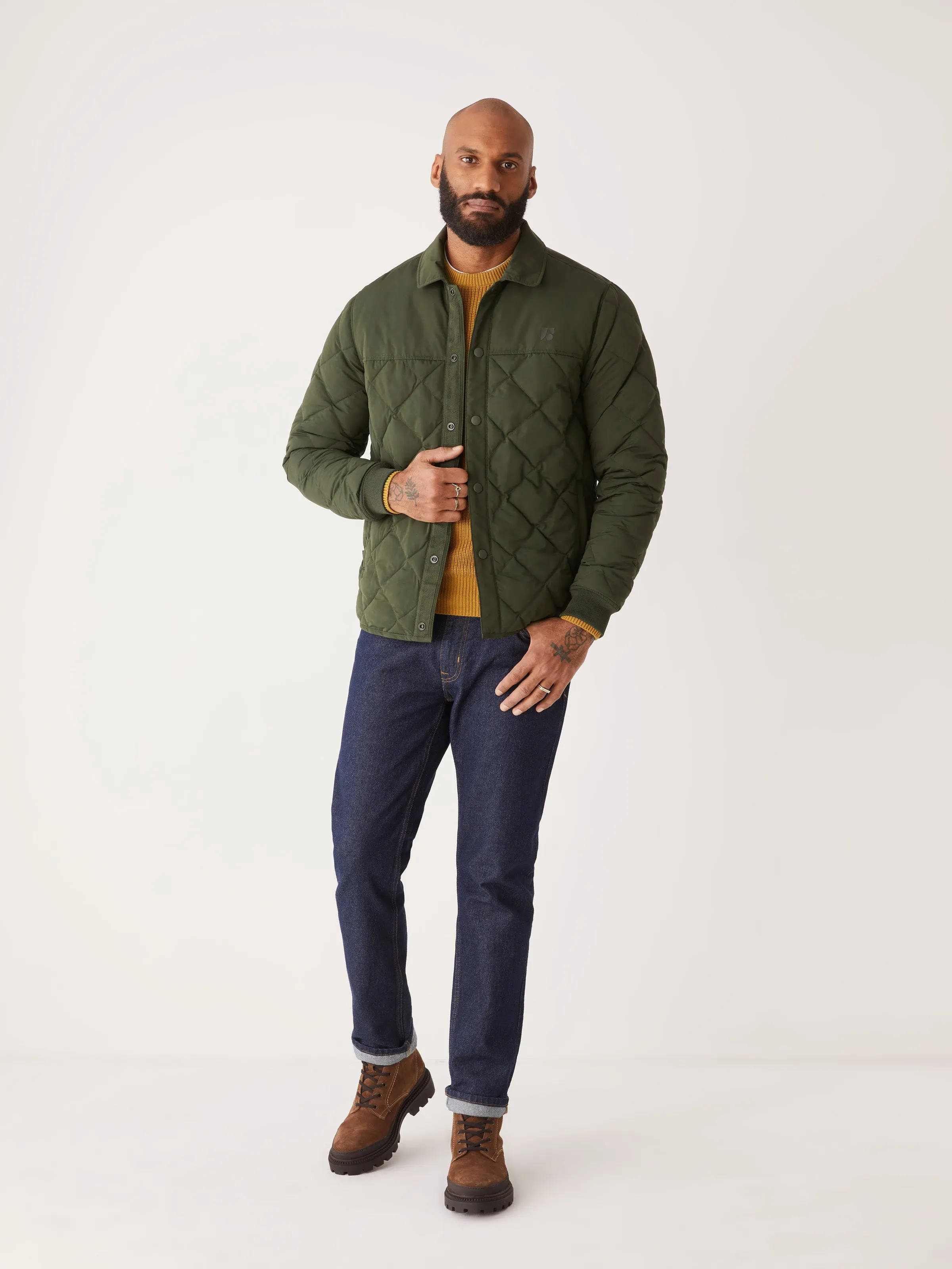 The Skyline Collared Jacket in Rosin