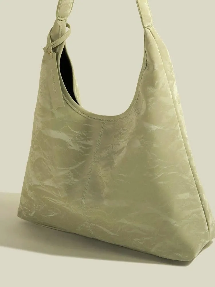 Tote Bag for Women PU Leather Shoulder Bags Slouchy Bag Fashion Large Bucket Purse Handbags Dating Travel Work 2025
