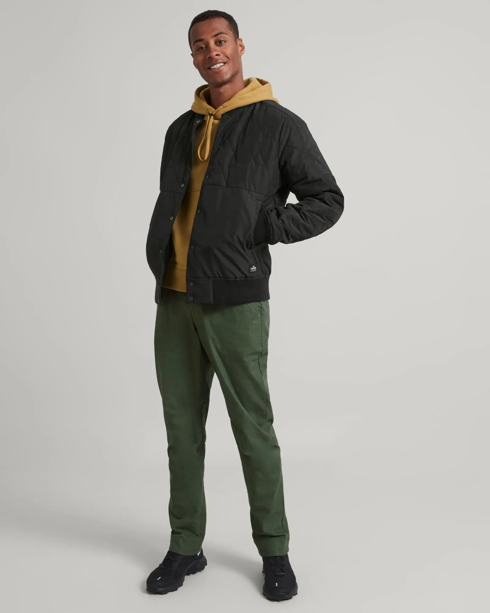 TWO-Ways Mns Reversible Bomber - Black