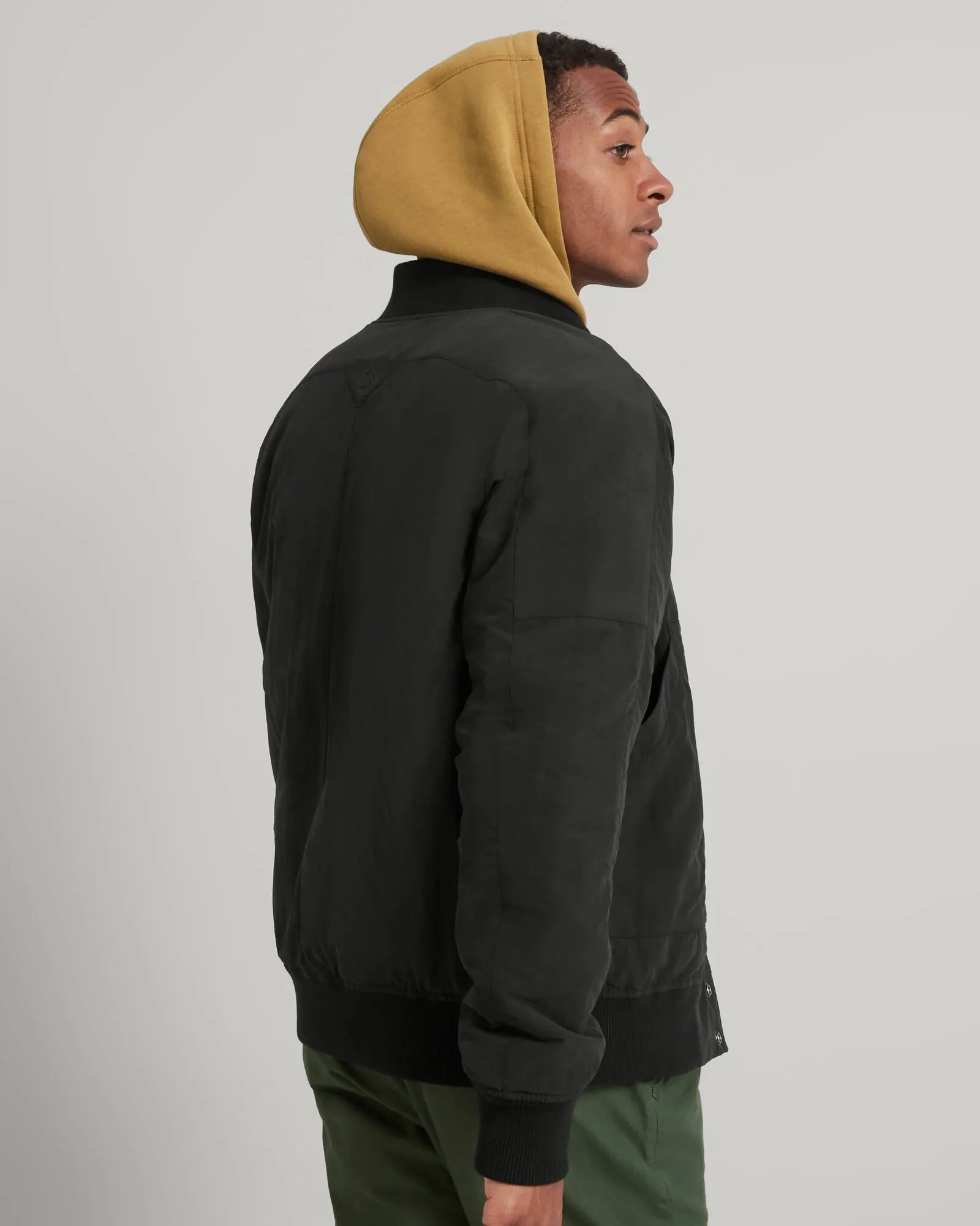 TWO-Ways Mns Reversible Bomber - Black